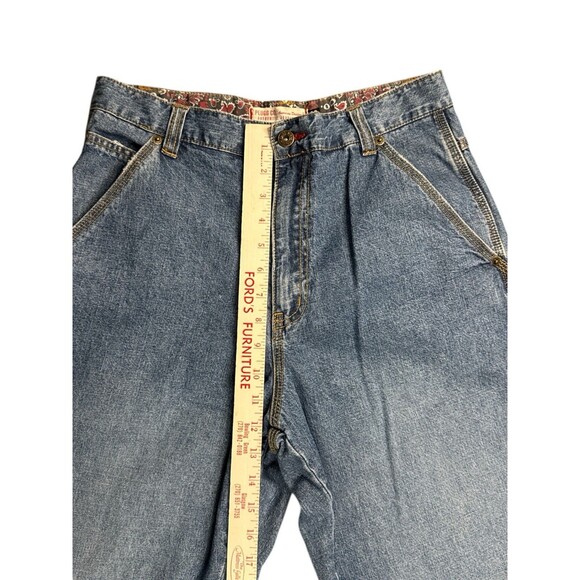 Plugg Co. Carpenter Jeans Light Wash Zipper Leg Pocket Wide Leg 30/32 Utility - Picture 5 of 10